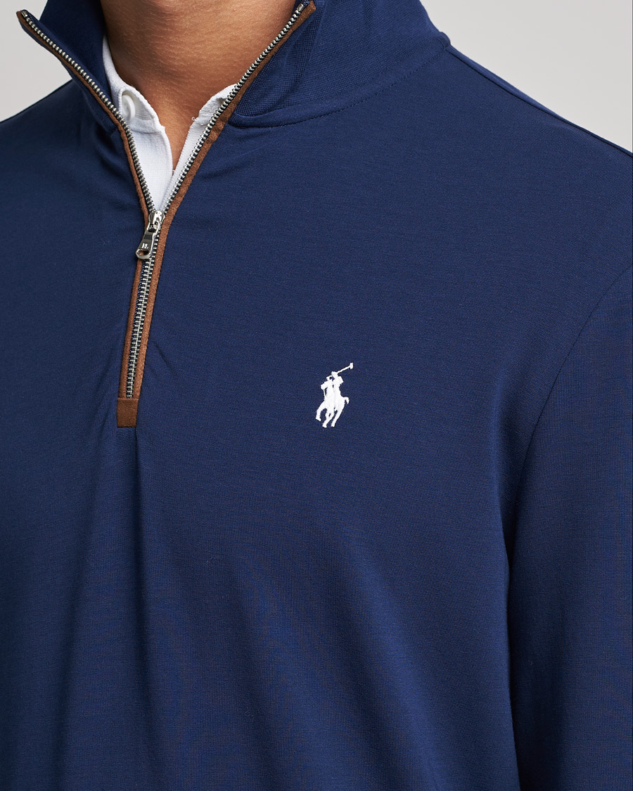 Herren | Pullover | Polo Ralph Lauren Golf | Terry Jersey Half Zip Sweater Refined Navy