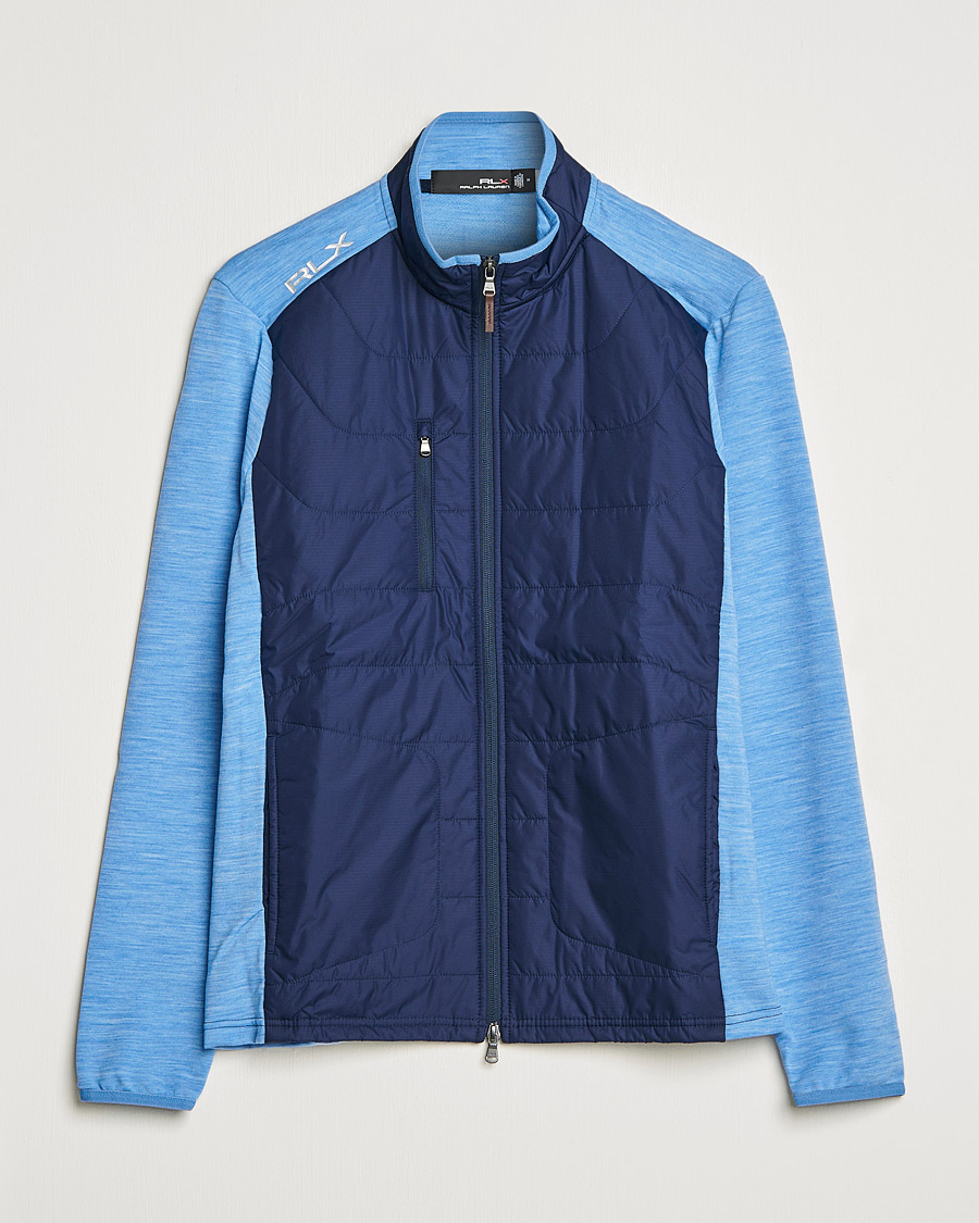 Herren | Pullover | RLX Ralph Lauren | Performance Wool Full Zip Hybrid Sweater  Navy/Blue