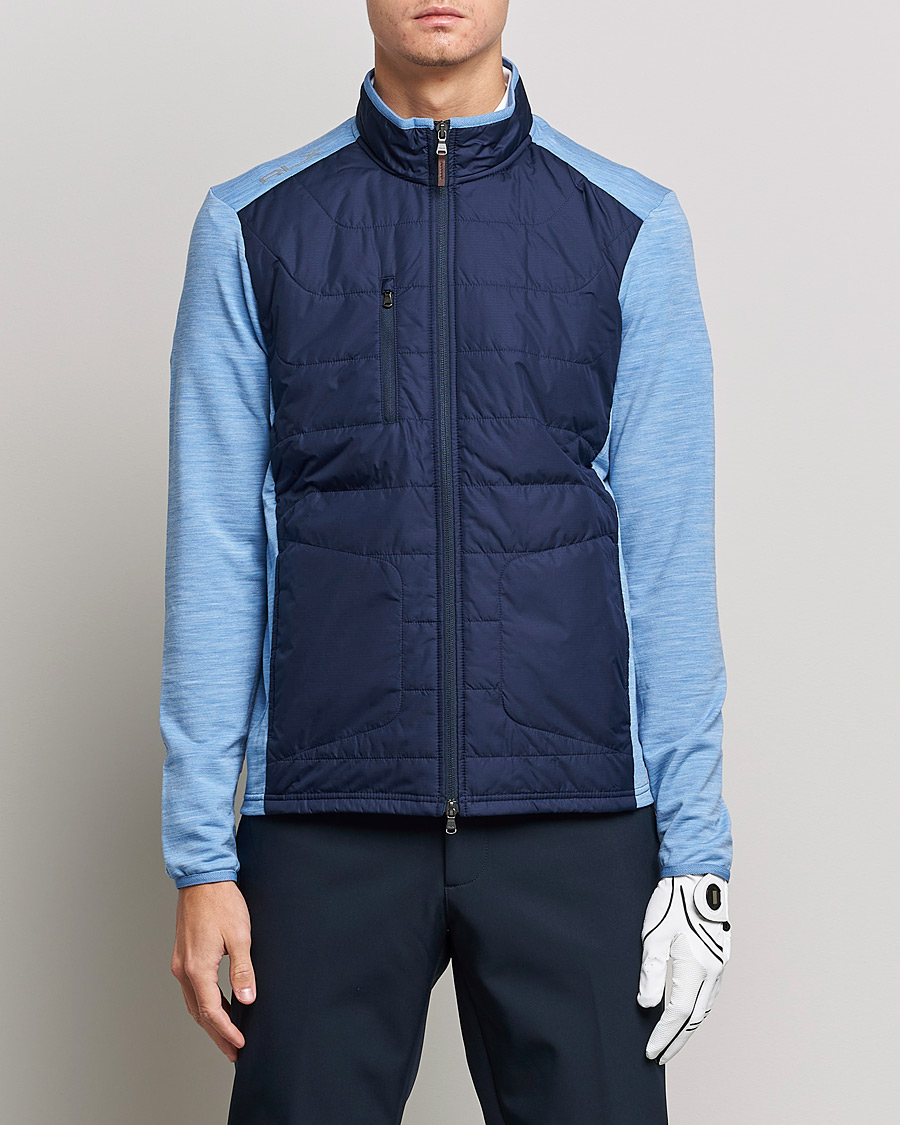 Herren | Pullover | RLX Ralph Lauren | Performance Wool Full Zip Hybrid Sweater  Navy/Blue