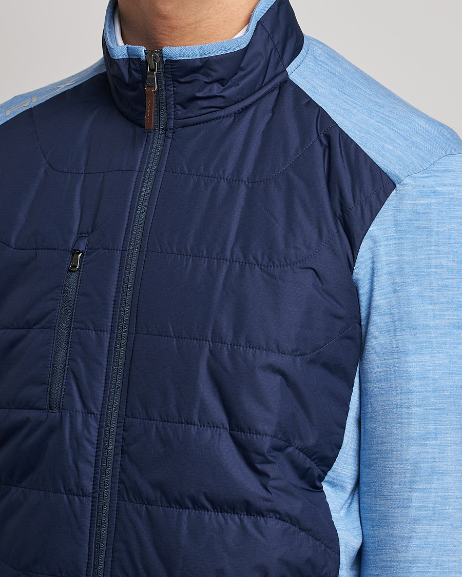 Herren | Pullover | RLX Ralph Lauren | Performance Wool Full Zip Hybrid Sweater  Navy/Blue