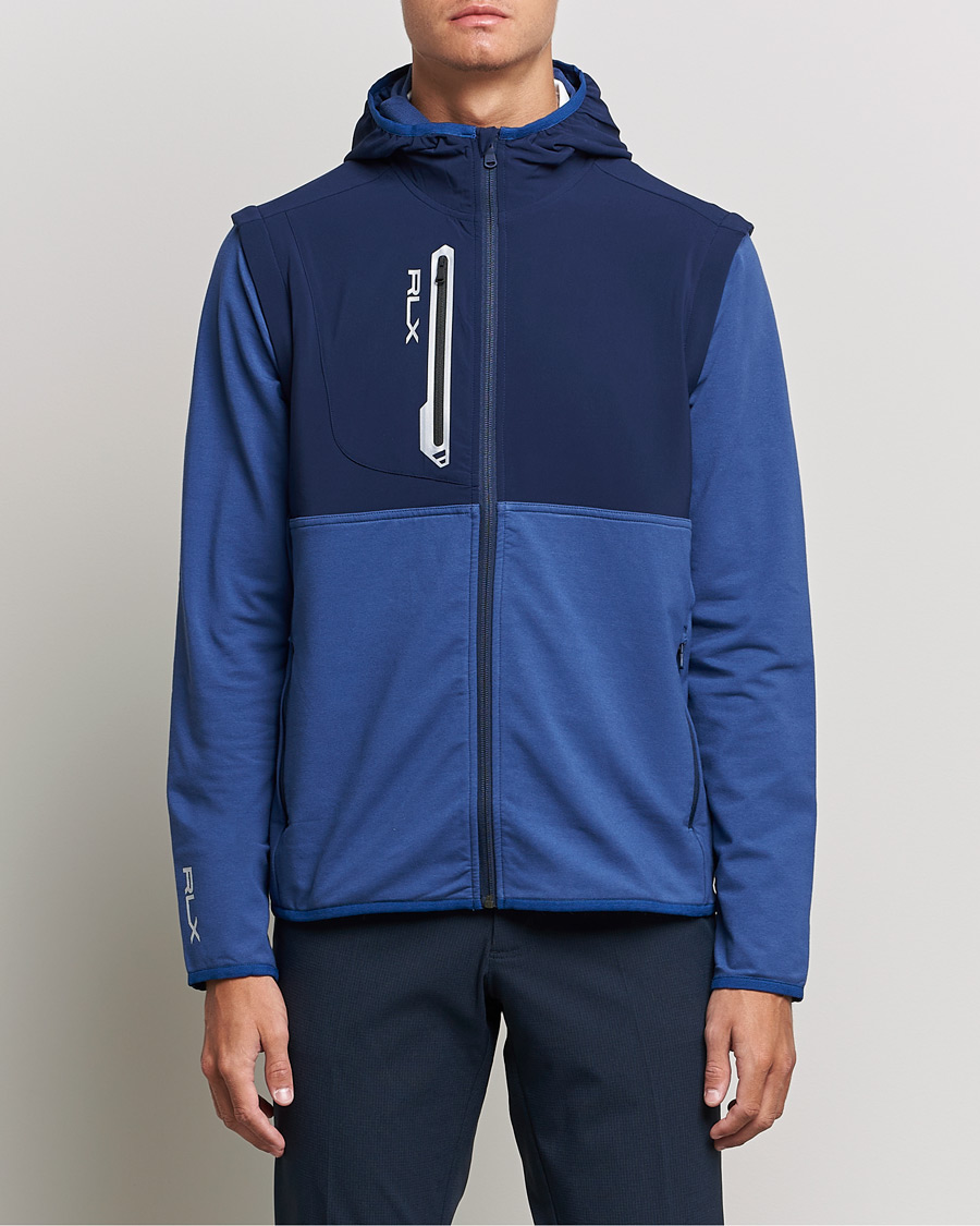 Herren | Pullover | RLX Ralph Lauren | Techy Terry Full-Zip Hoodie Light Navy/French Navy