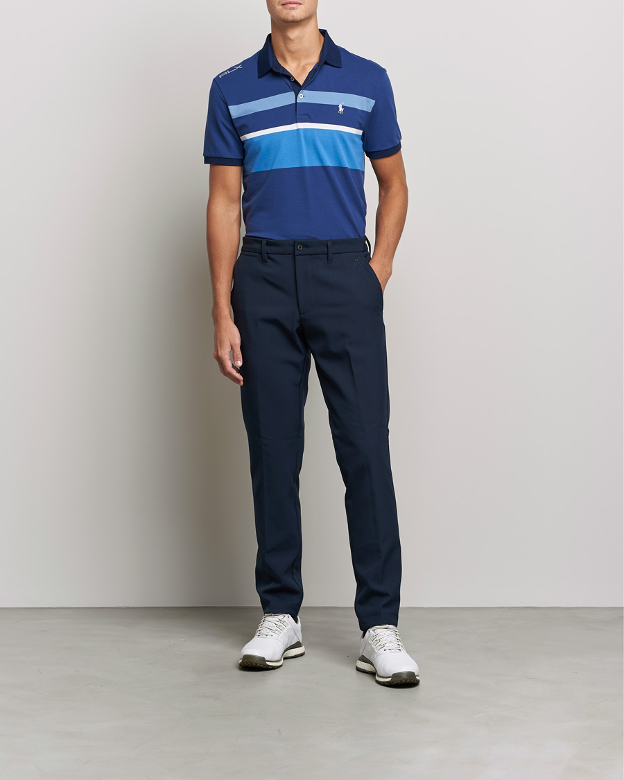 Herren | Poloshirts | RLX Ralph Lauren | Performance Striped Polo Navy Multi