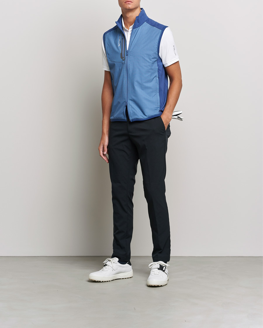 Herren | Jacken | RLX Ralph Lauren | Techy Terry Vest Light Navy Houndstooth