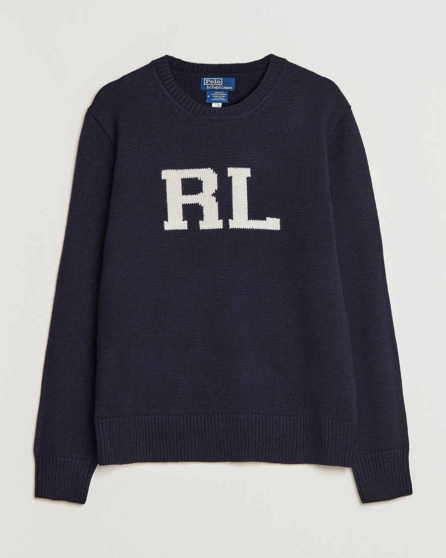 Herren | Pullover | Polo Ralph Lauren | Wool Logo Knitted Sweater Hunter Navy