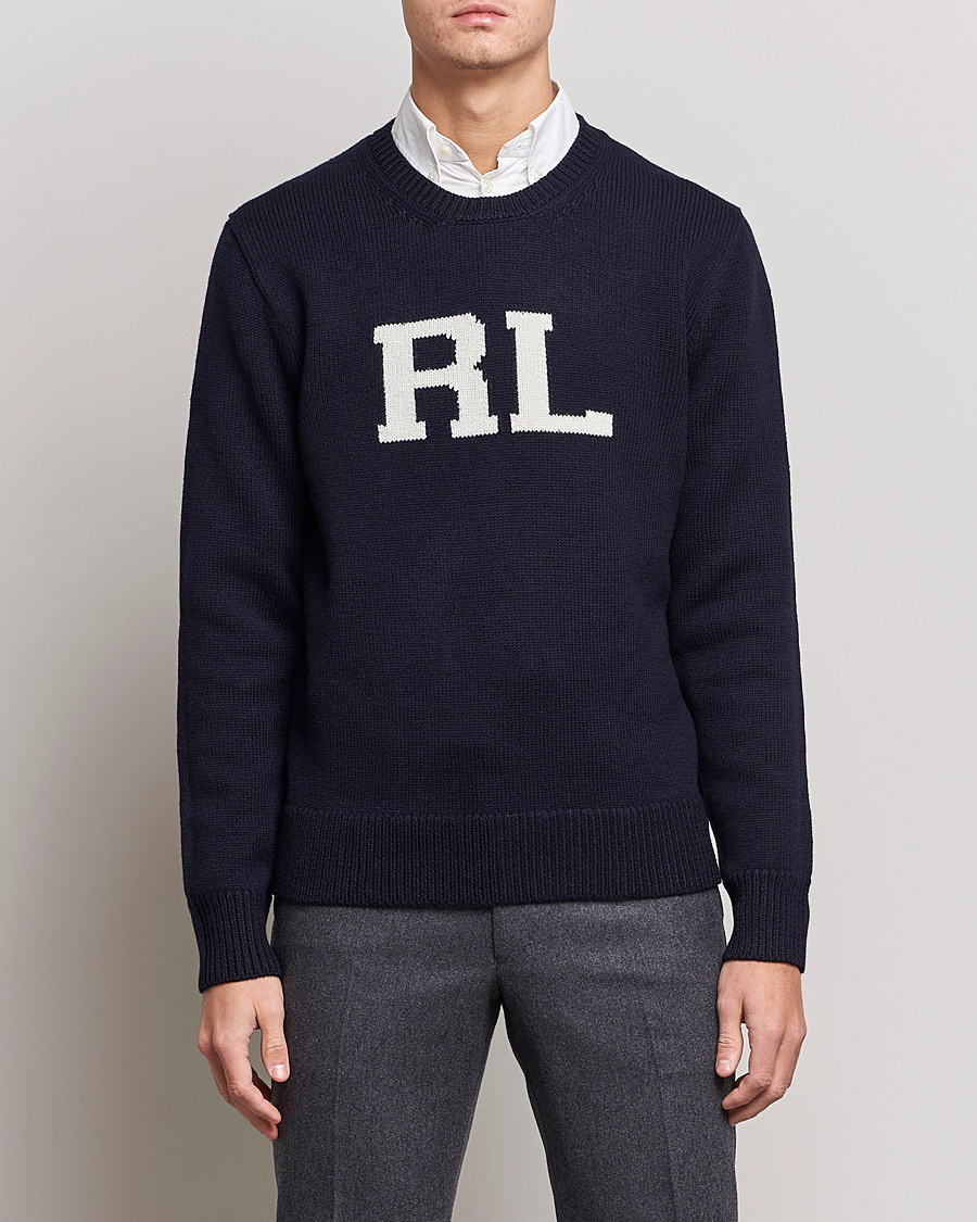 Herren | Pullover | Polo Ralph Lauren | Wool Logo Knitted Sweater Hunter Navy