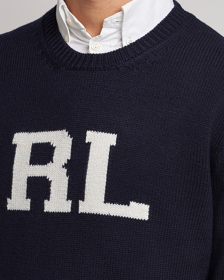 Herren | Pullover | Polo Ralph Lauren | Wool Logo Knitted Sweater Hunter Navy