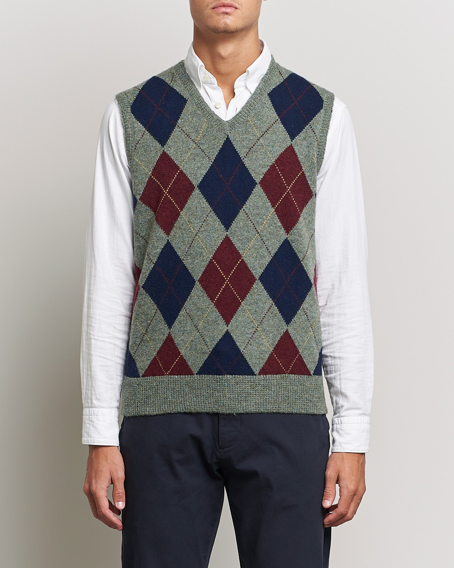 Herren | Pullover | Polo Ralph Lauren | Wool Argyle Vest Green Multi
