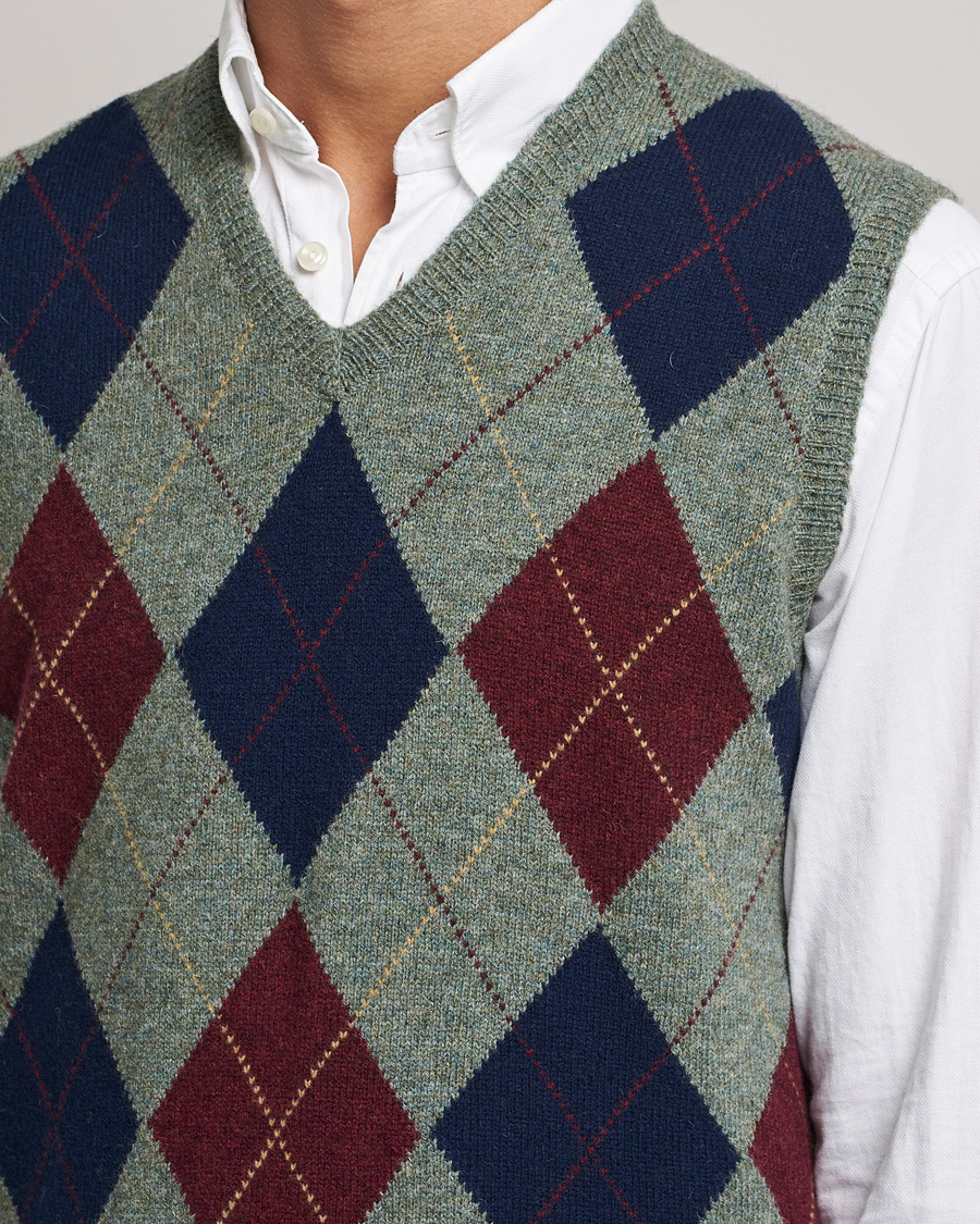 Herren | Pullover | Polo Ralph Lauren | Wool Argyle Vest Green Multi