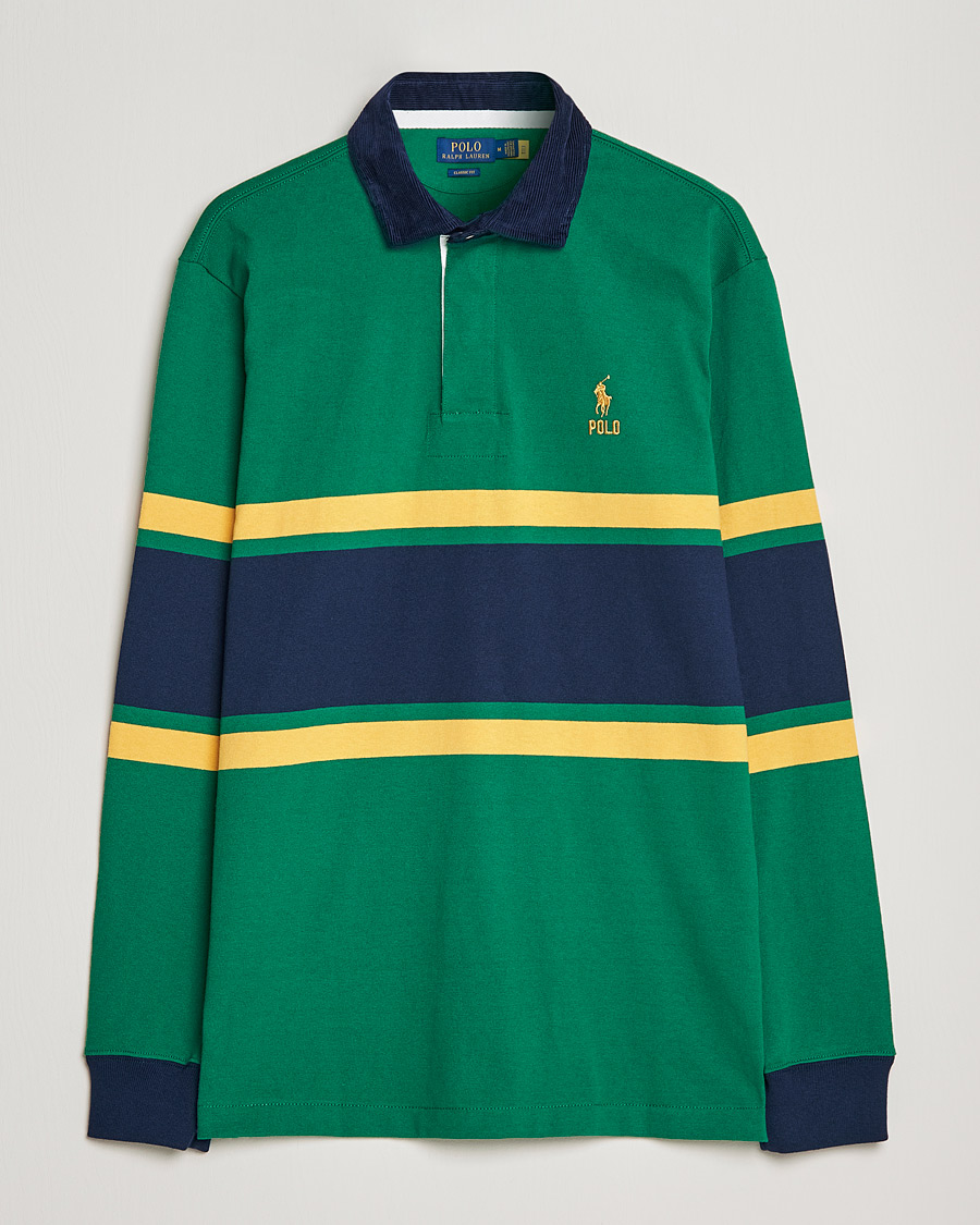 Herren | Pullover | Polo Ralph Lauren | Jersey Striped Rugger Athletic Green
