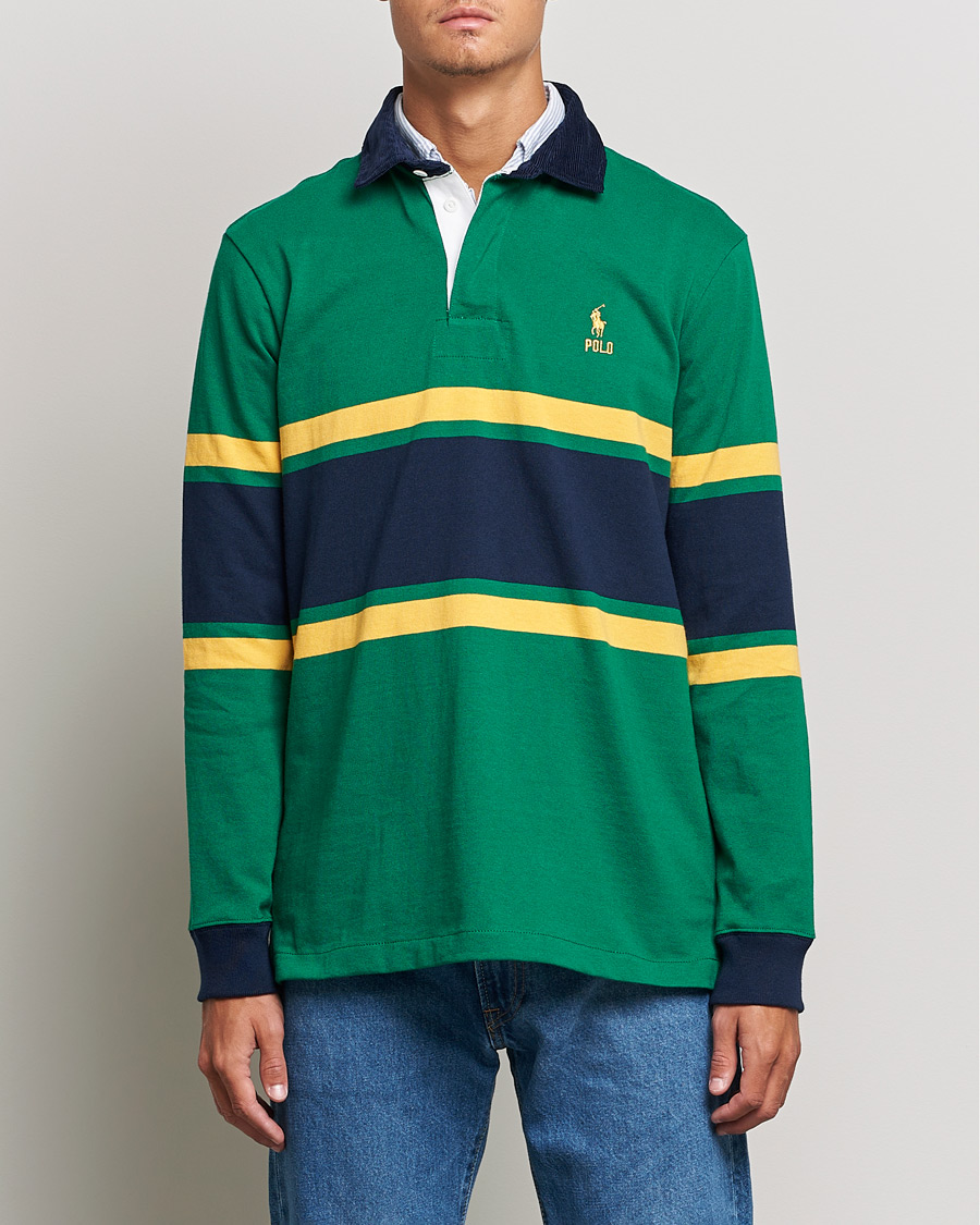 Herren | Pullover | Polo Ralph Lauren | Jersey Striped Rugger Athletic Green