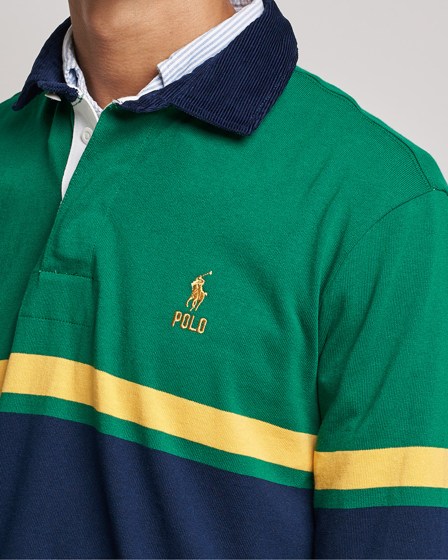 Herren | Pullover | Polo Ralph Lauren | Jersey Striped Rugger Athletic Green