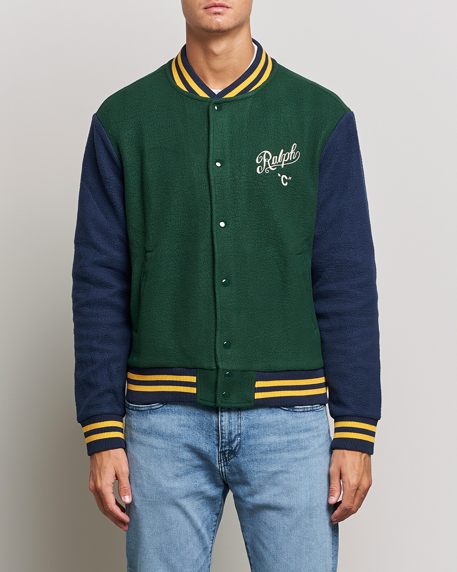 Herren | Jacken | Polo Ralph Lauren | Nylon Baseball Jacket College Green/Cruies Navy