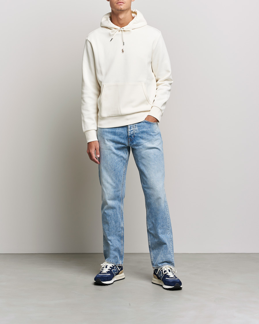 Herren | Pullover | Polo Ralph Lauren | Double Knit Logo Hoodie Clubhouse Cream