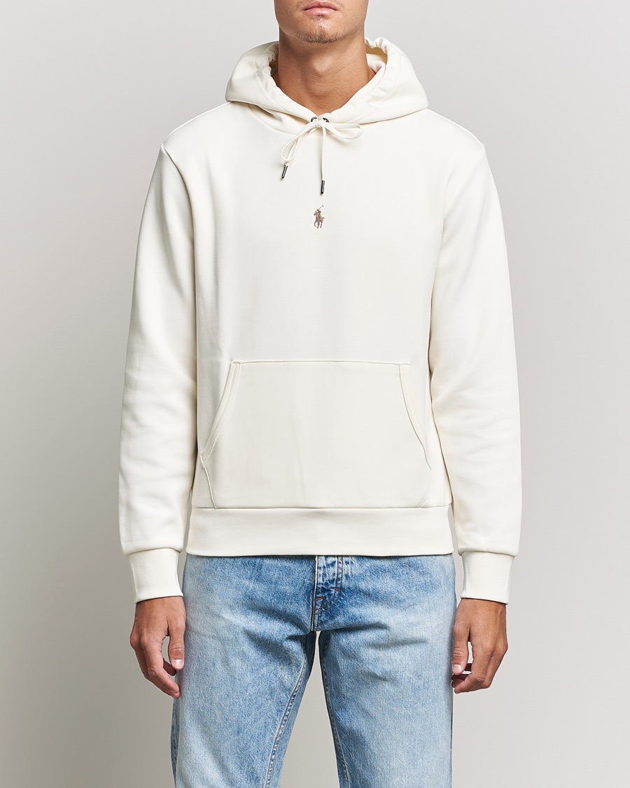 Herren | Pullover | Polo Ralph Lauren | Double Knit Logo Hoodie Clubhouse Cream