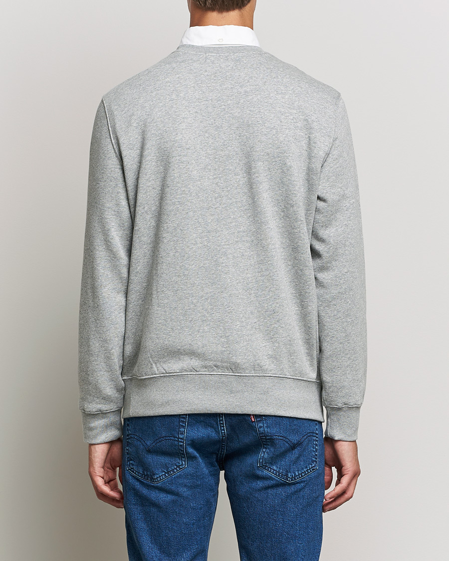 Herren | Pullover | Polo Ralph Lauren | Printed Denim Bear Sweatshirt Andover Heather