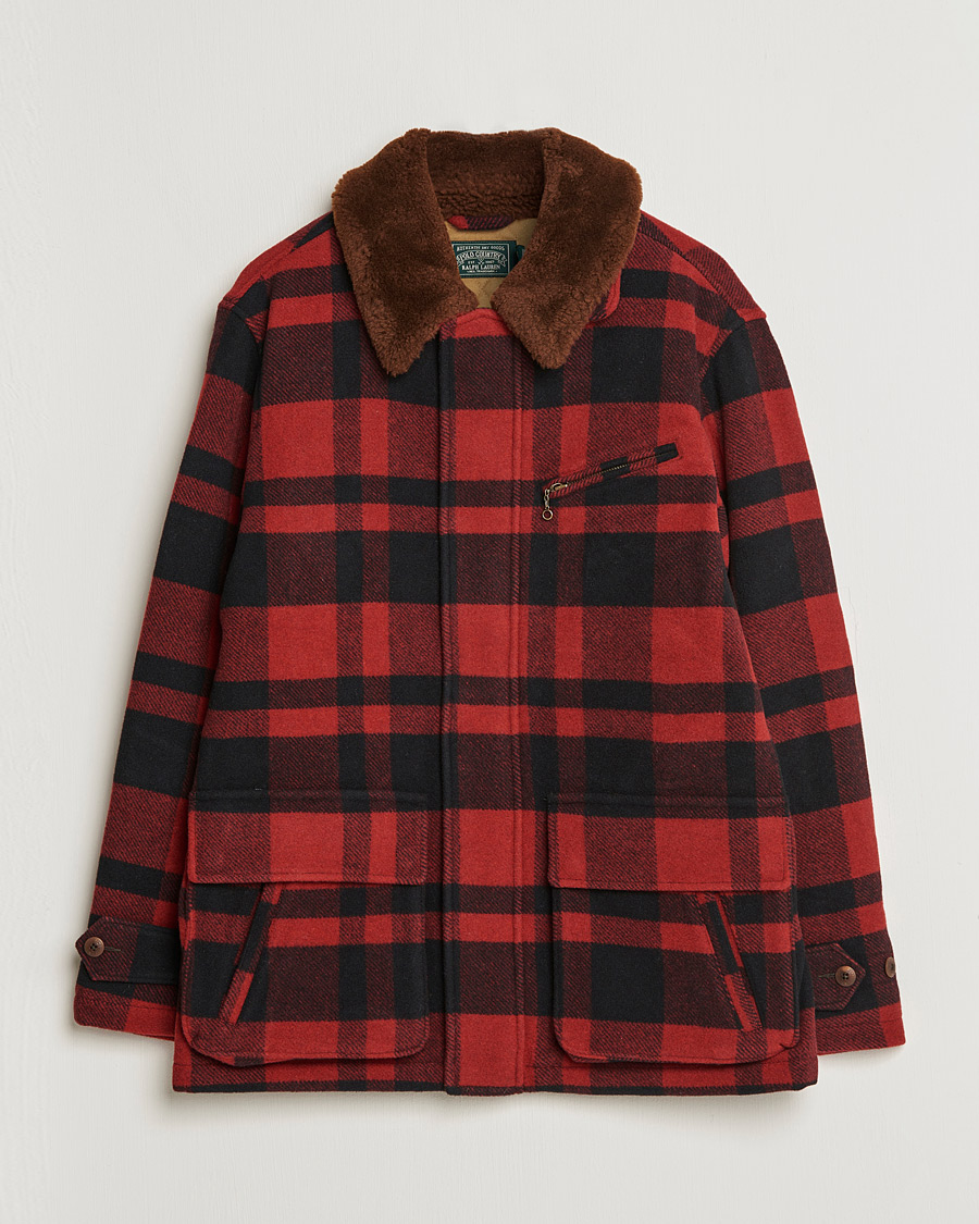 Herren | Jacken | Polo Ralph Lauren | Lumber Wool Checked Jacket Red/Black