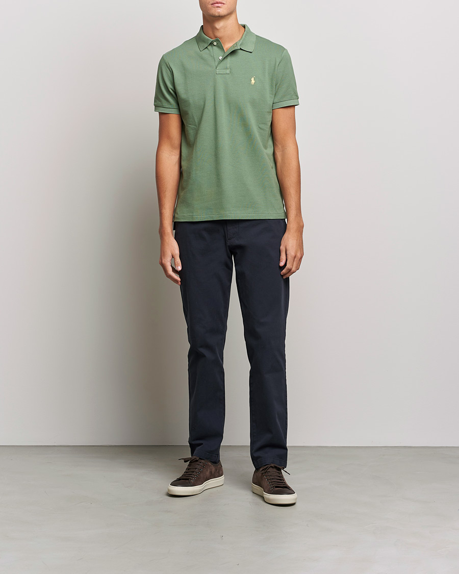 Herren | Poloshirts | Polo Ralph Lauren | Custom Slim Fit Polo Cargo Green