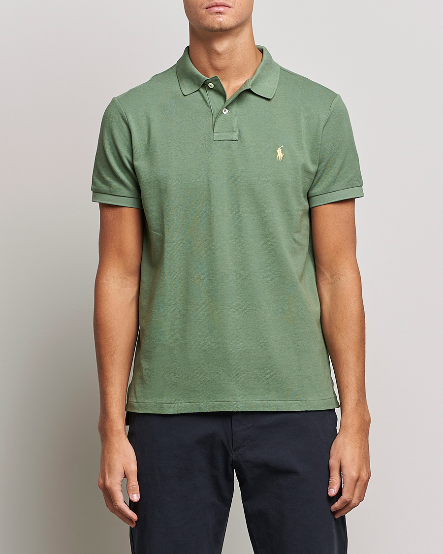 Herren | Poloshirts | Polo Ralph Lauren | Custom Slim Fit Polo Cargo Green
