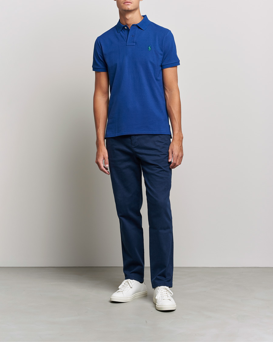 Herren | Poloshirts | Polo Ralph Lauren | Custom Slim Fit Polo Harrison Blue