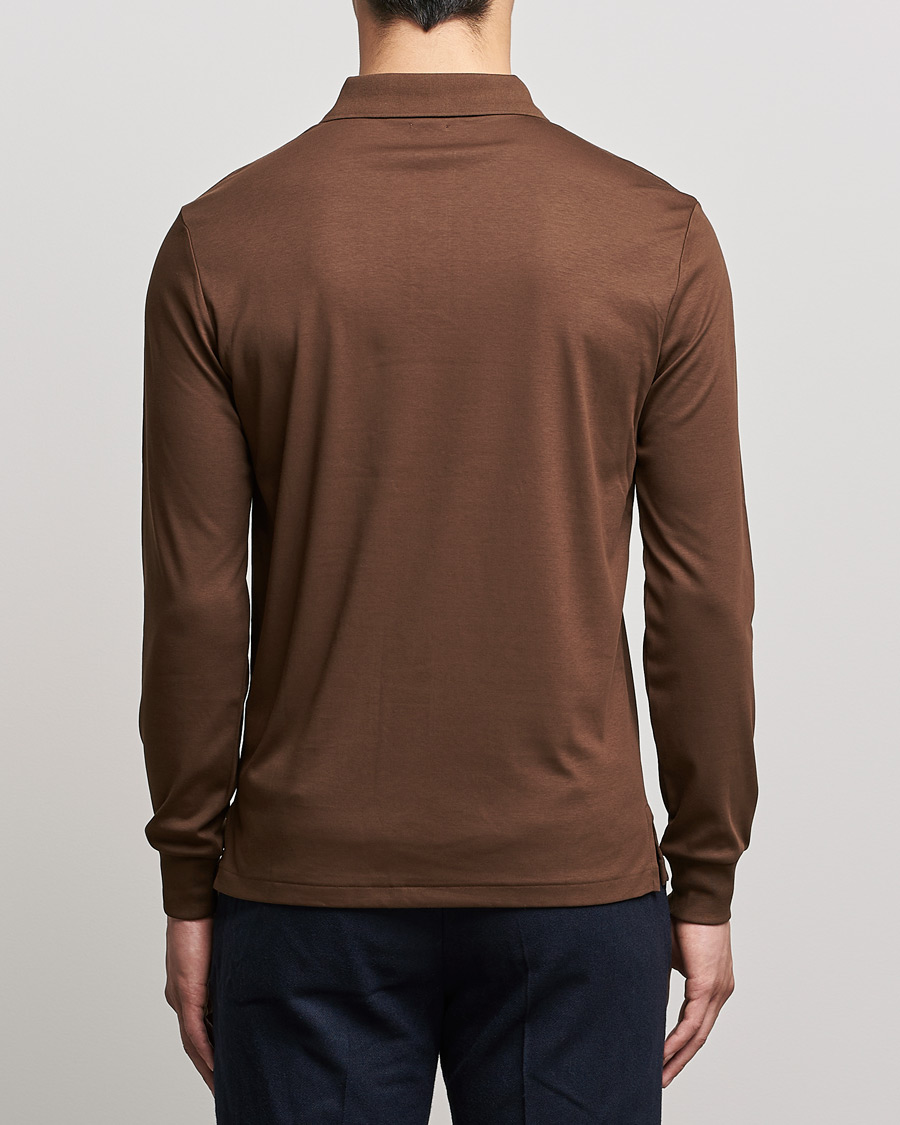 Herren | Pullover | Polo Ralph Lauren | Luxury Pima Cotton Long Sleeve Polo American Brown