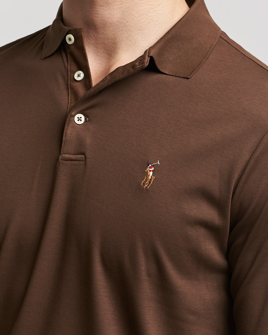 Herren | Pullover | Polo Ralph Lauren | Luxury Pima Cotton Long Sleeve Polo American Brown