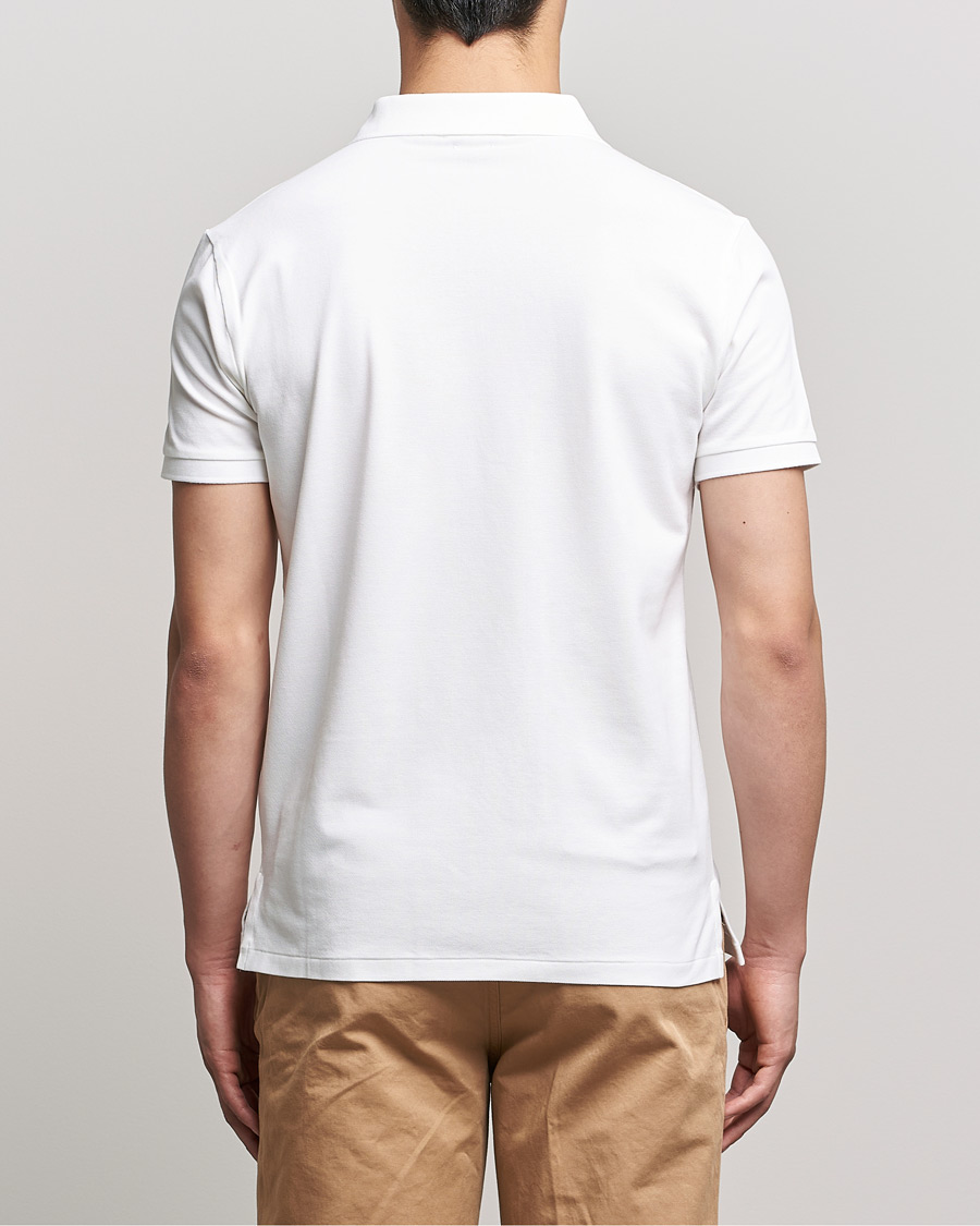 Herren | Poloshirts | Polo Ralph Lauren | Custom Slim Fit Half Zip Polo White