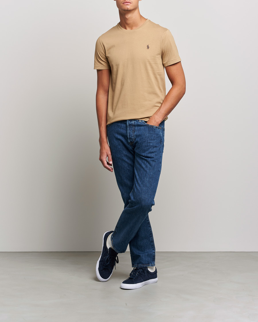 Herren | T-Shirts | Polo Ralph Lauren | Crew Neck Tee Luxury Tan