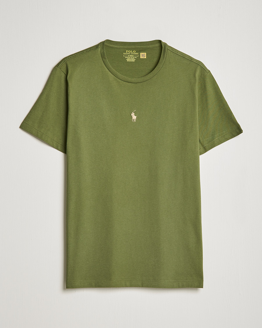 Herren | T-Shirts | Polo Ralph Lauren | Center Logo Crew Neck Tee Army Olive