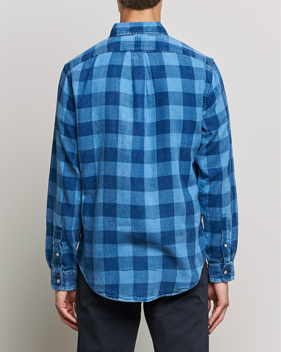 Herren | Hemden | Polo Ralph Lauren | Custom Fit Double Faced Checked Shirt Blue/Black