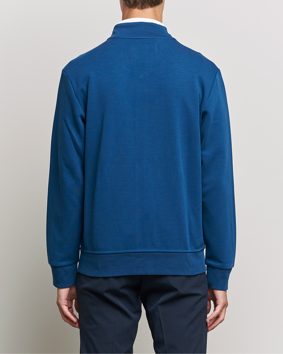 Herren | Pullover | RLX Ralph Lauren | Double Knit Full Zip Sweater Raleigh Blue