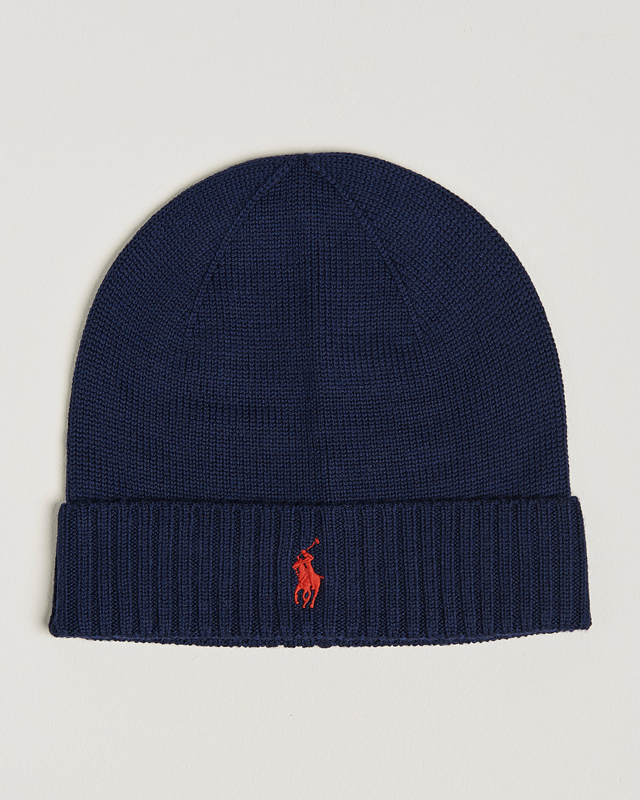 Herren | Mützen | Polo Ralph Lauren | Merino Beanie Hunter Navy