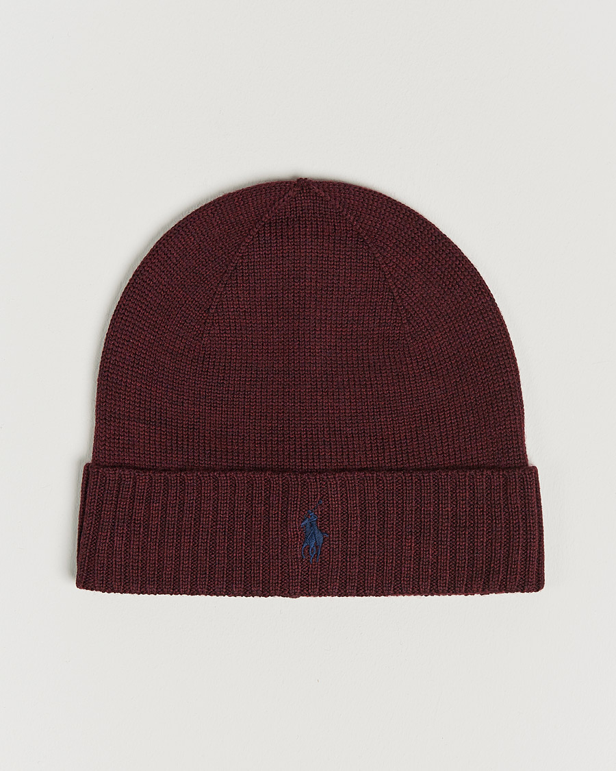 Herren | Mützen | Polo Ralph Lauren | Merino Beanie Aged Wine Heather