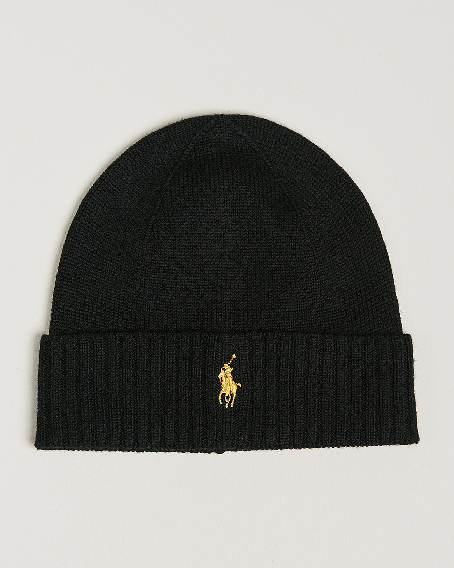 Herren | Mützen | Polo Ralph Lauren | Merino Beanie Polo Black