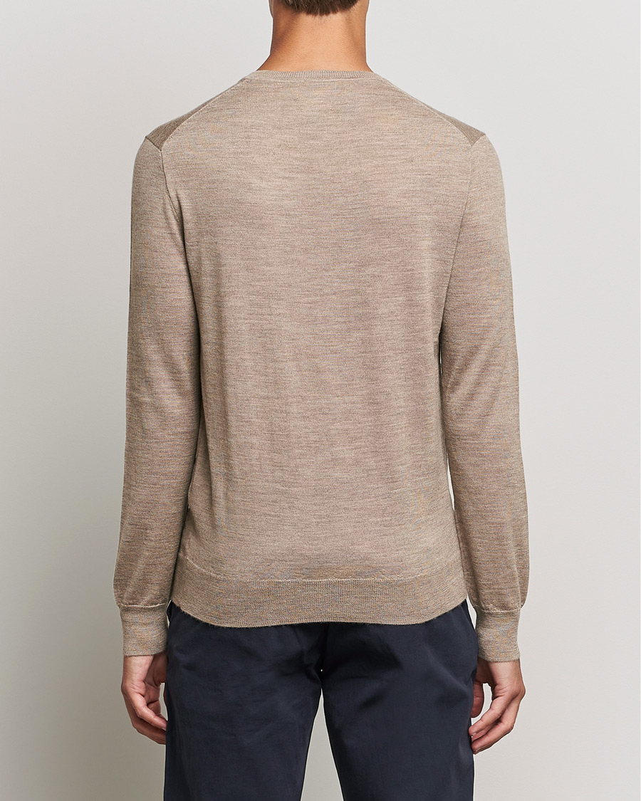 Herren | Pullover | Polo Ralph Lauren | Merino Crew Neck Pullover Light Walnut Heather