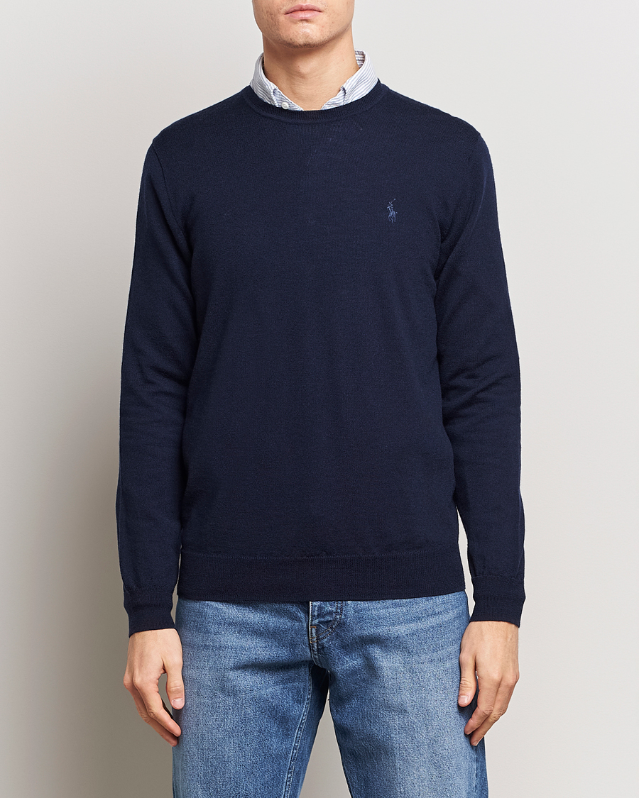 Herren | Pullover | Polo Ralph Lauren | Merino Crew Neck Pullover Hunter Navy