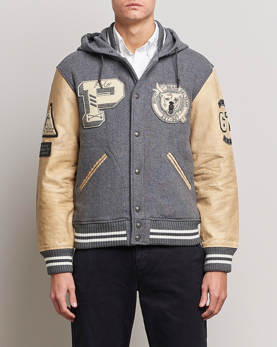 Herren | Jacken | Polo Ralph Lauren | Ski Varsity Lined Bomber Jacket Grey Heather