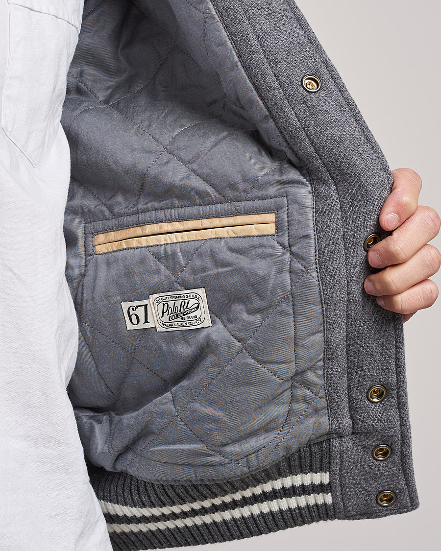 Herren | Jacken | Polo Ralph Lauren | Ski Varsity Lined Bomber Jacket Grey Heather