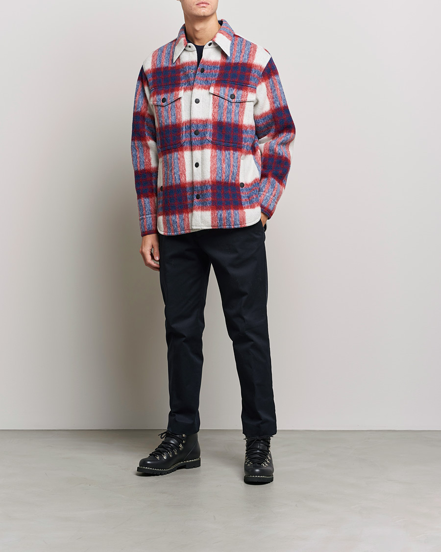 Herren | Jacken | Moncler Grenoble | Waier Padded Shirt Jacket White/Red