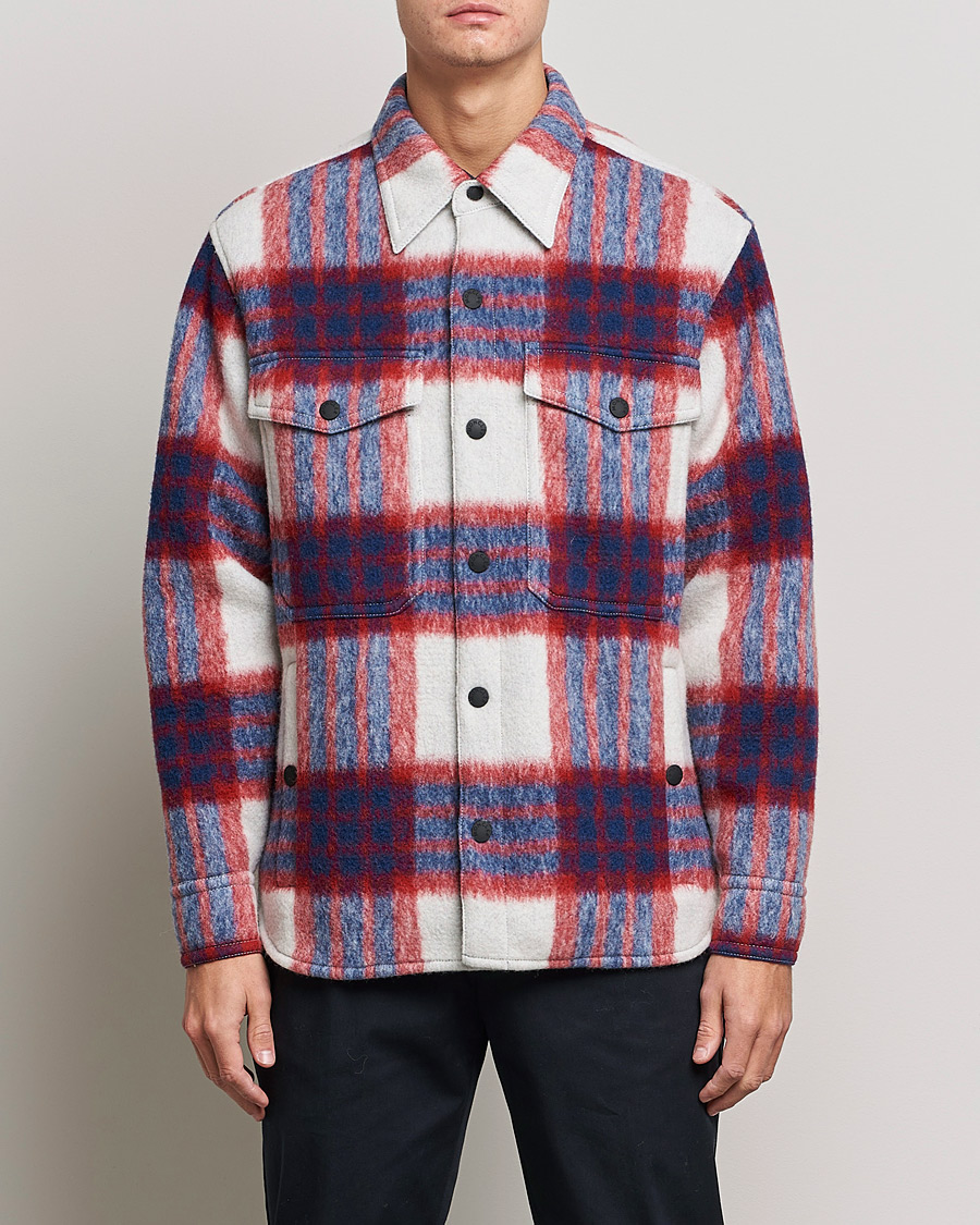 Herren | Jacken | Moncler Grenoble | Waier Padded Shirt Jacket White/Red