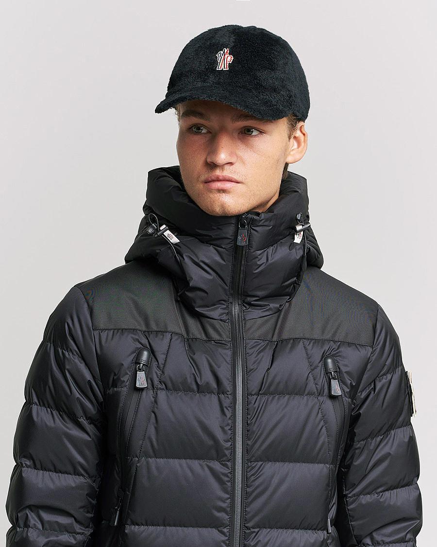 Herren | Moncler Grenoble Fleece Baseball Cap Black | Moncler Grenoble | Fleece Baseball Cap Black