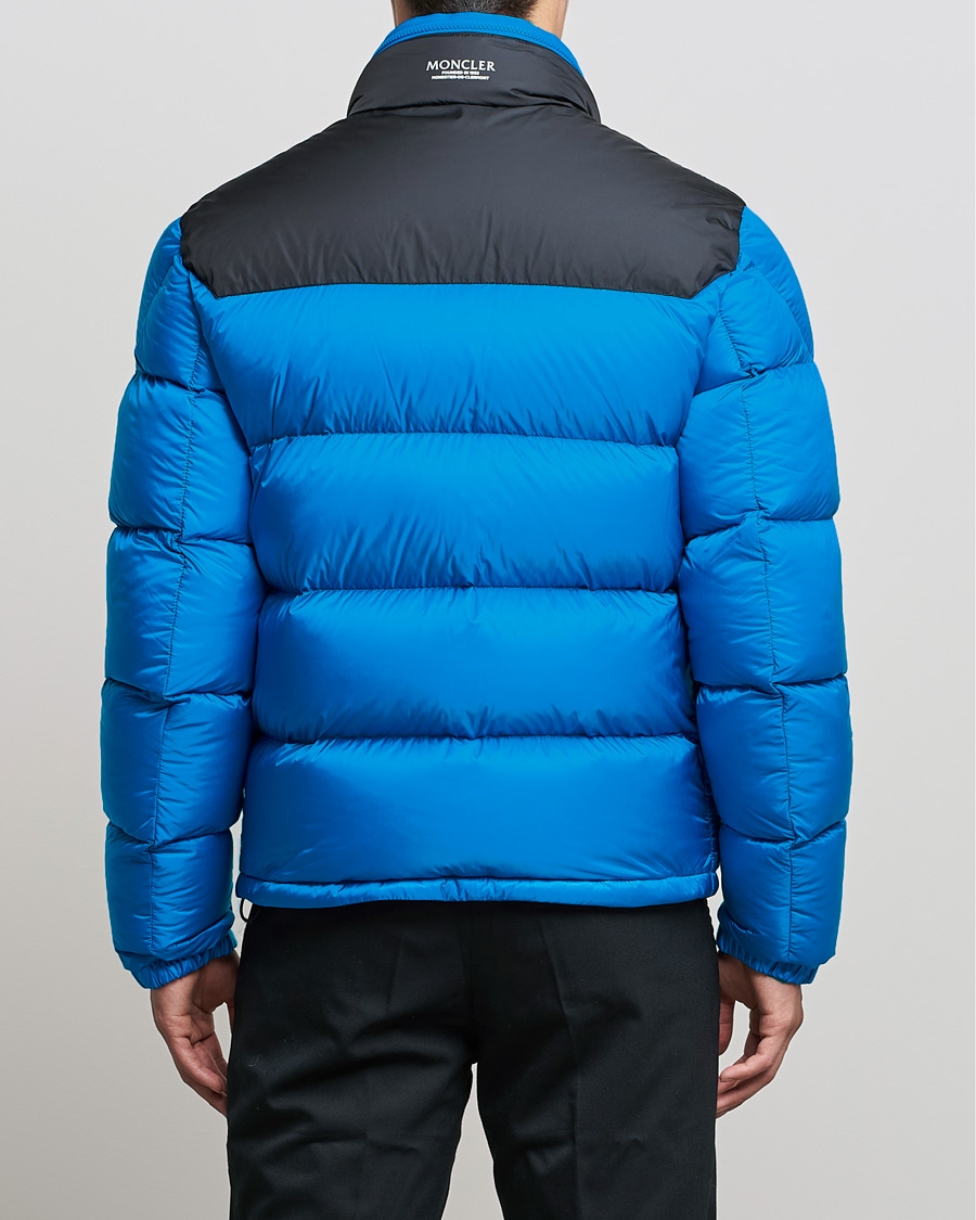 Herren | Jacken | Moncler | Peuplier Down Jacket Black/Sky Blue