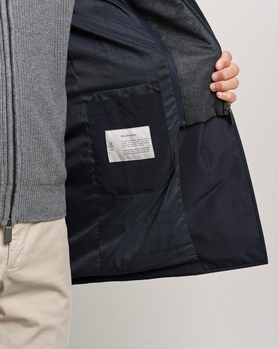 Herren | Jacken | Canali | Rain Protection Car Coat Navy