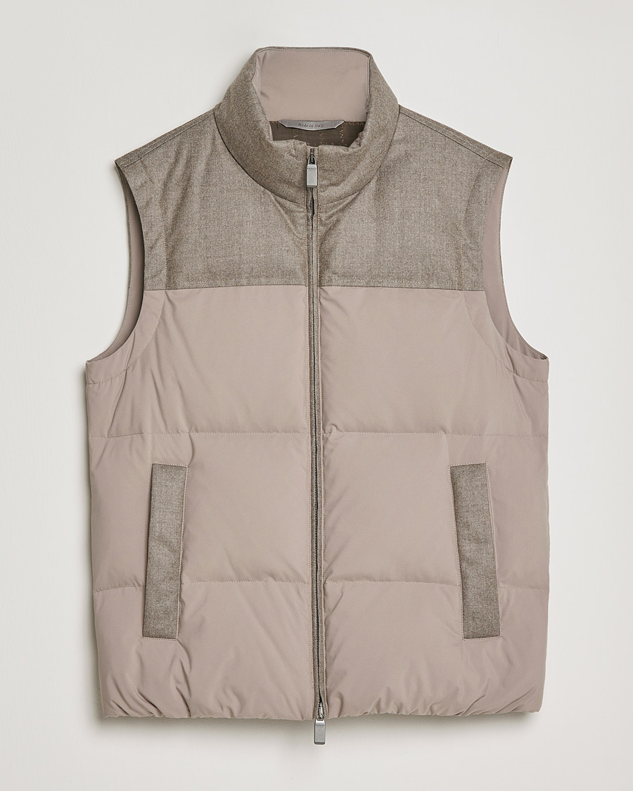 Herren | Jacken | Canali | High Performance Down Vest Beige