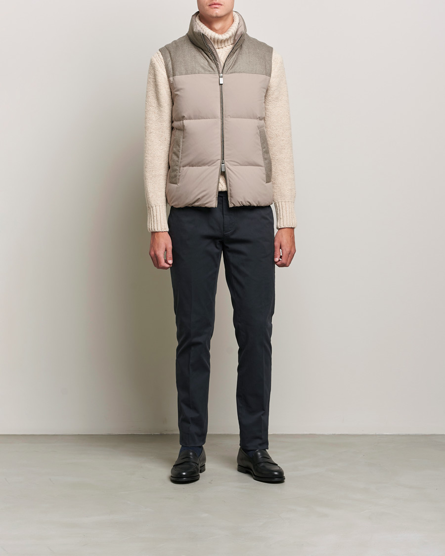 Herren | Jacken | Canali | High Performance Down Vest Beige