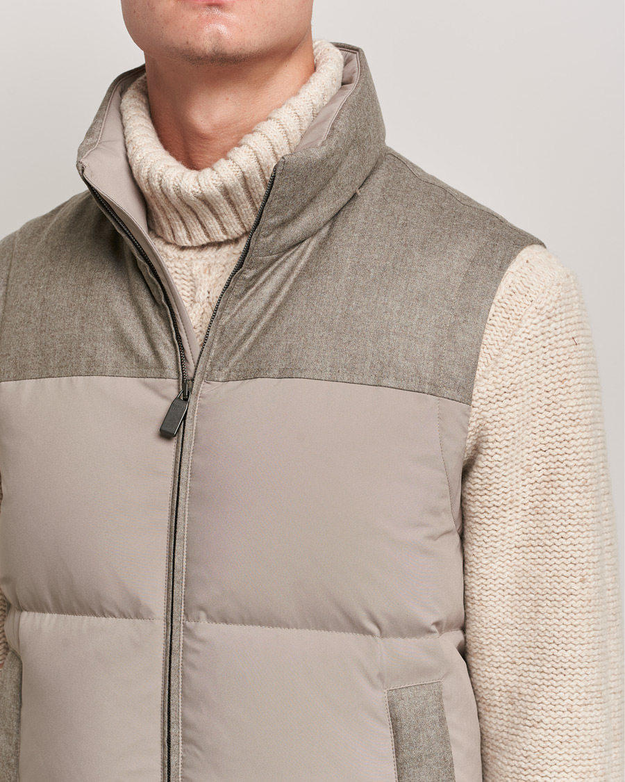 Herren | Jacken | Canali | High Performance Down Vest Beige