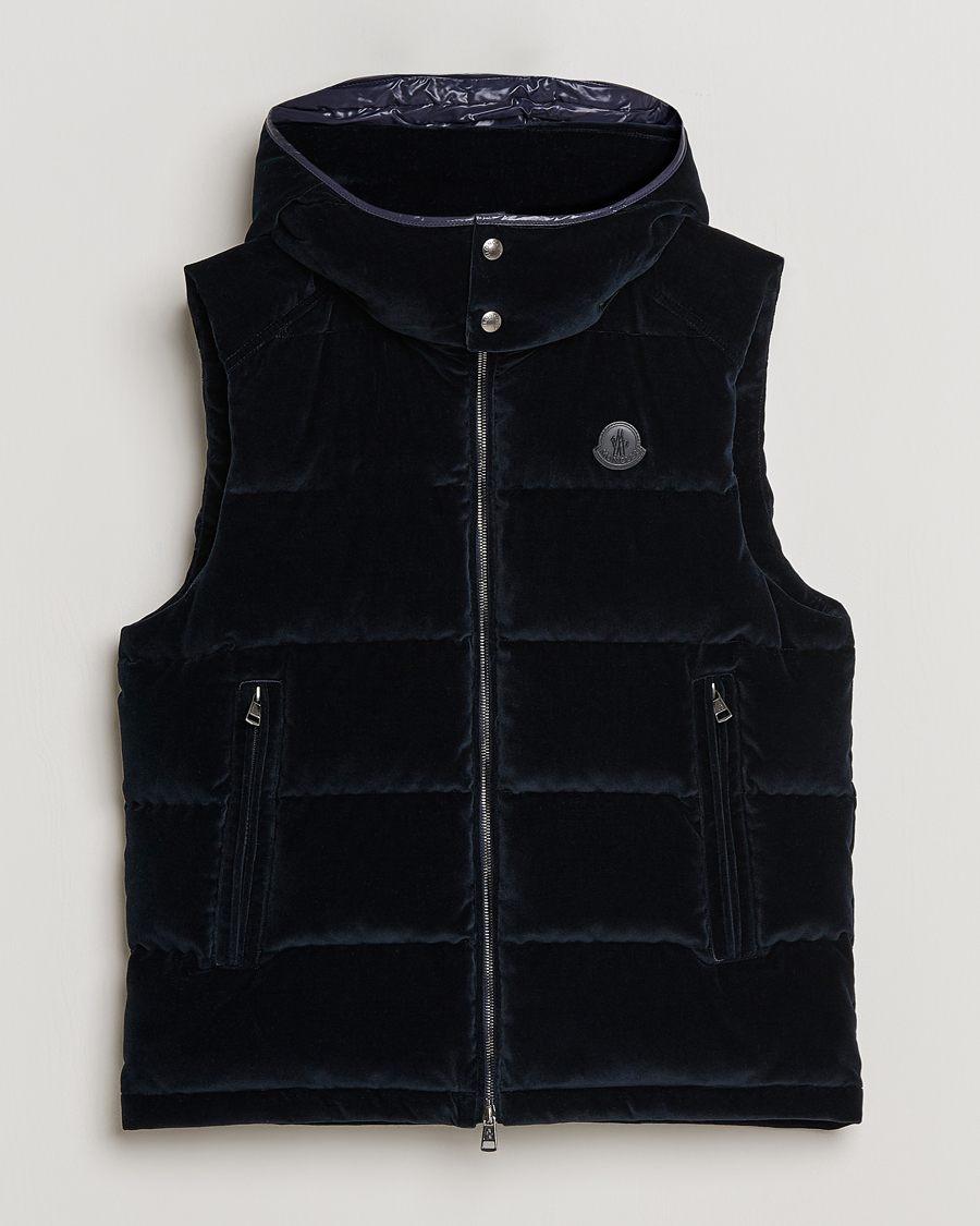 Herren | Jacken | Moncler | Vexin Velvet Down Vest Dark Blue