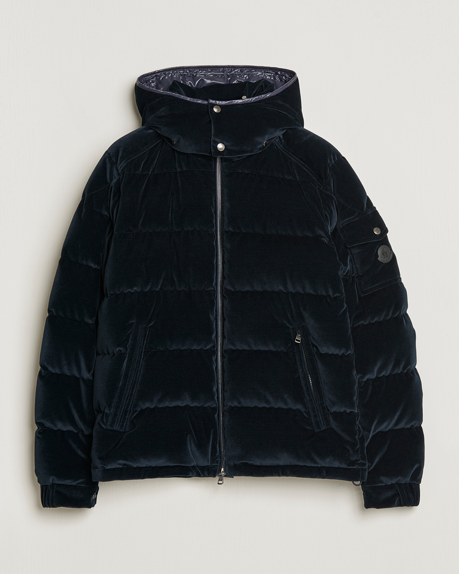 Herren | Jacken | Moncler | Armorique Velvet Down Jacket Navy