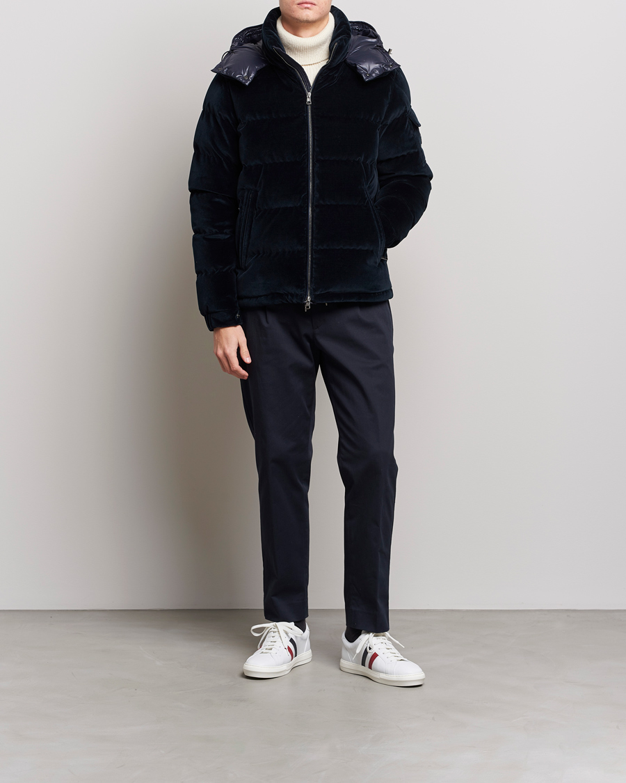 Herren | Jacken | Moncler | Armorique Velvet Down Jacket Navy