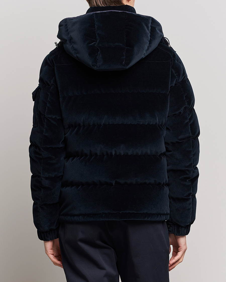 Herren | Jacken | Moncler | Armorique Velvet Down Jacket Navy