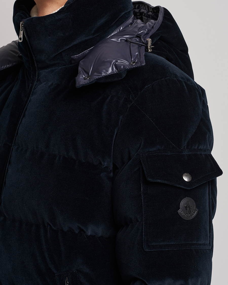Herren | Jacken | Moncler | Armorique Velvet Down Jacket Navy